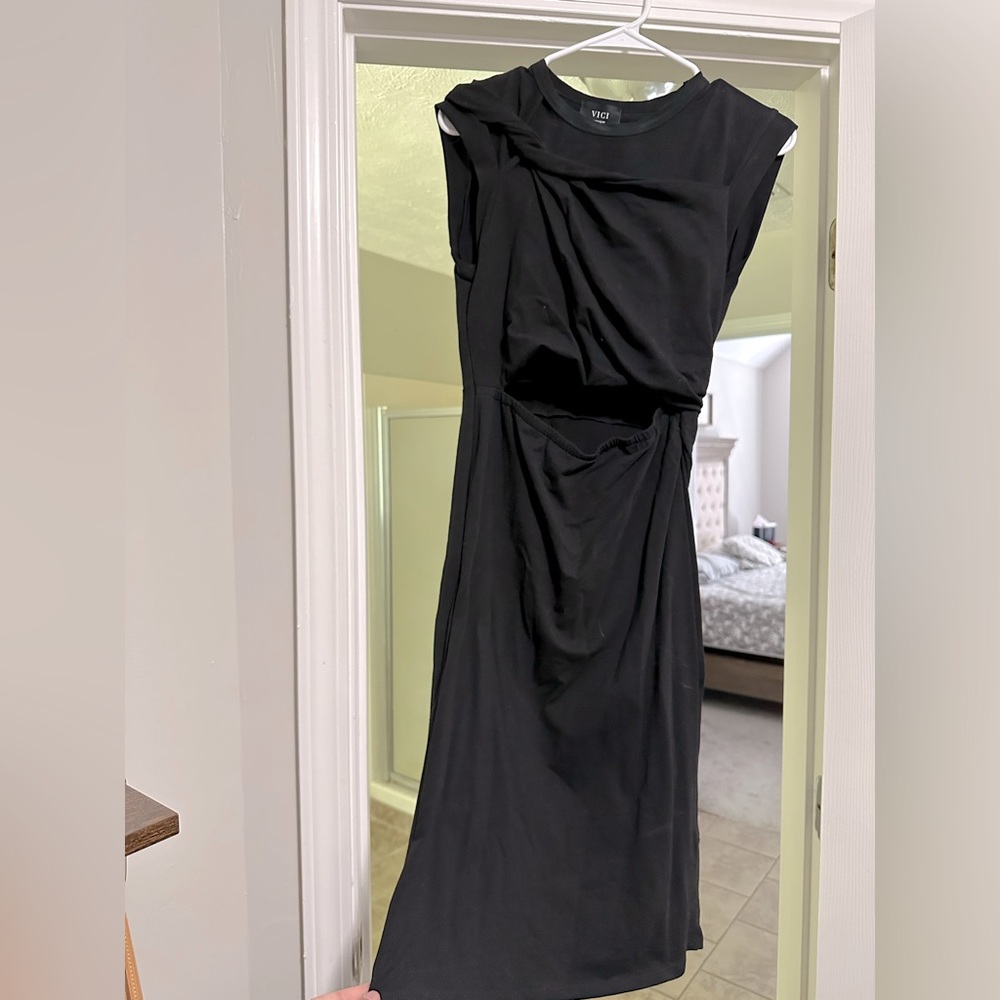 VICI Black Midi Dress